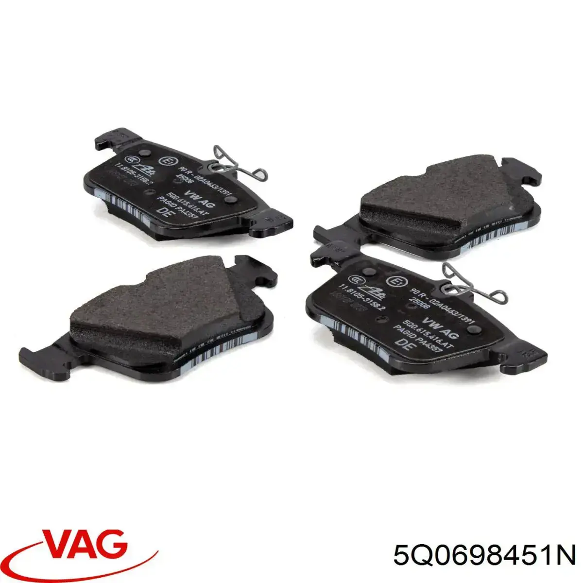 Pastillas traseras de freno VAG 5Q0698451N precio, desde 24,84 EUR