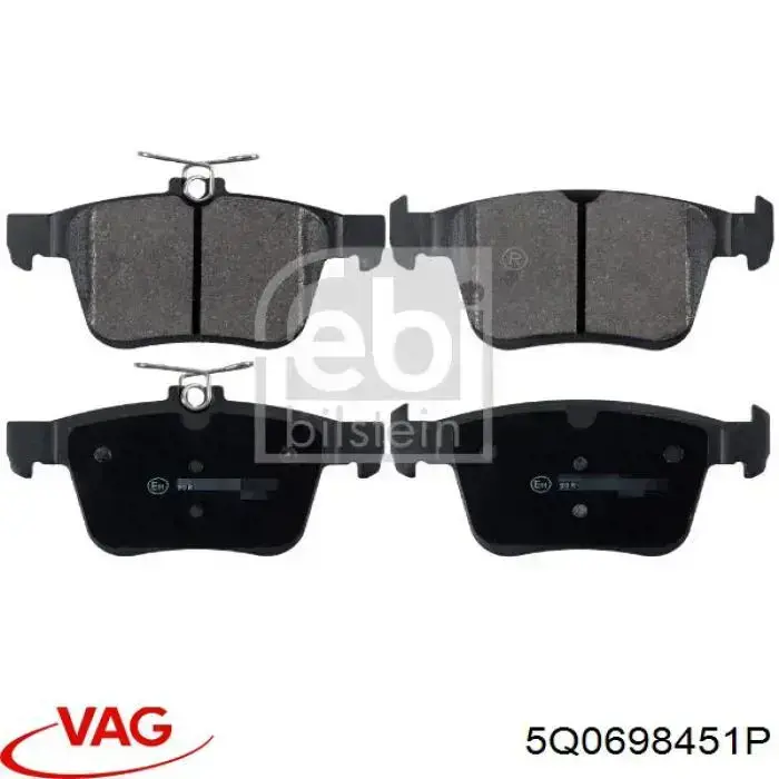 Comprar 5Q0698451P VAG Pastillas de freno traseras