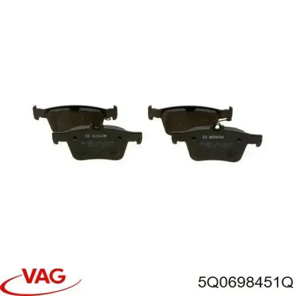 Comprar 5Q0698451Q VAG Pastillas de freno traseras