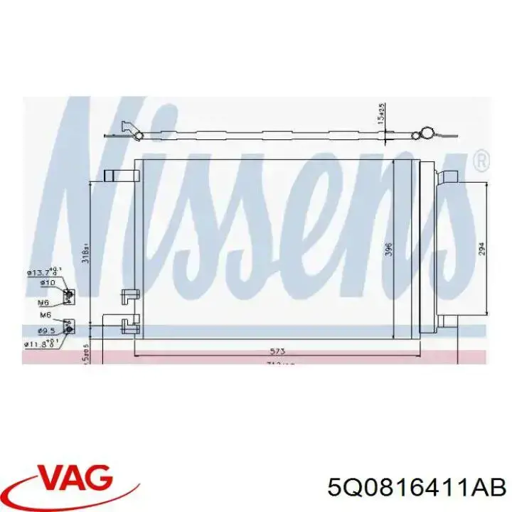 Aire acondicionado capacitor VAG 5Q0816411AB precio, desde 97,86 EUR