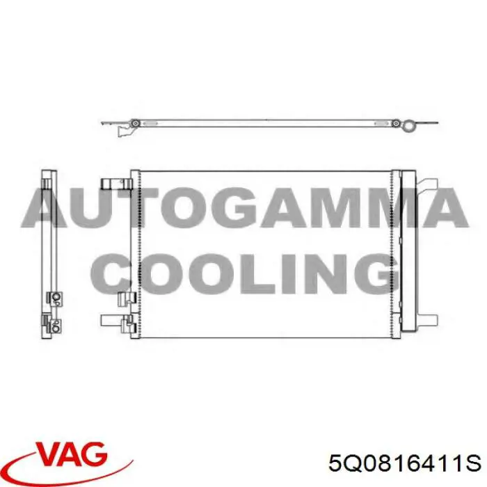 Aire acondicionado capacitor VAG 5Q0816411S precio, desde 91,43 EUR