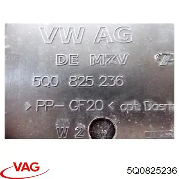 Comprar 5Q0825236 VAG Protección delantera del motor