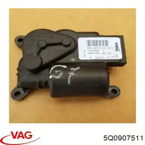Actuador de compuerta de la calefacción 5Q0907511 VAG