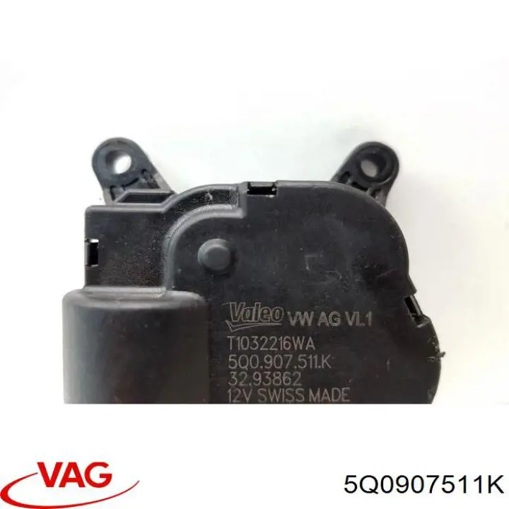 5Q0907511K VAG Actuador de compuerta de calefacción