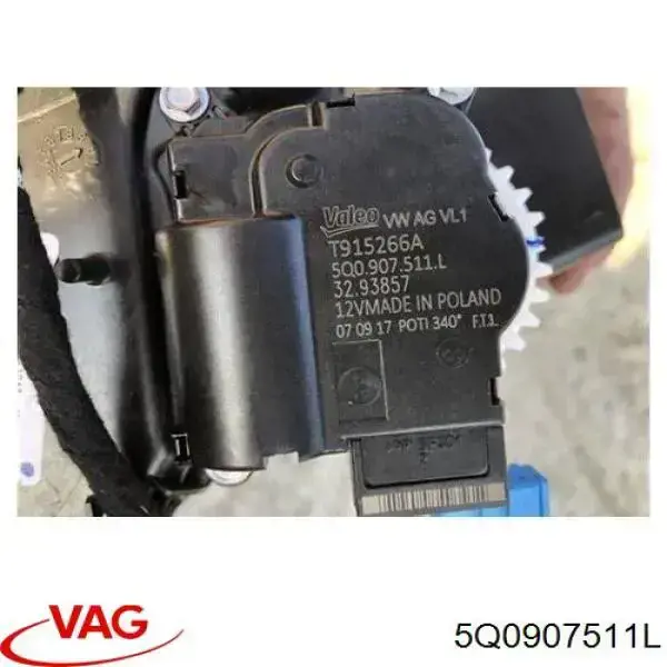 Actuador de сompuerta de сalefacción VAG 5Q0907511L