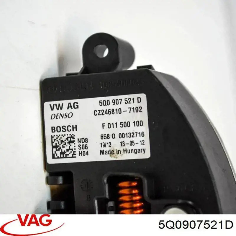 5Q0907521D VAG control de velocidad de el ventilador de enfriamiento (unidad de control)