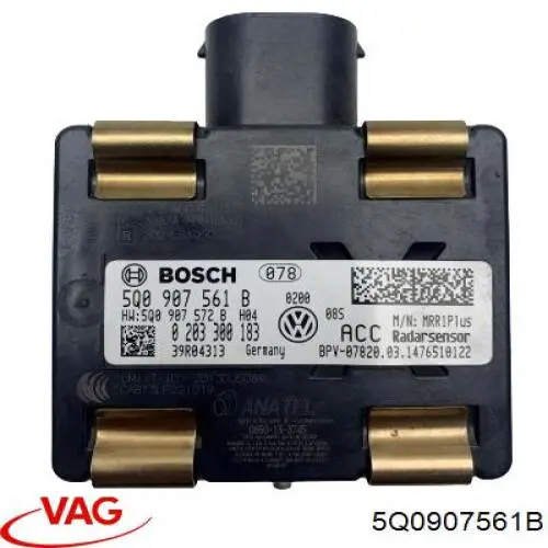 Comprar 5Q0907561B VAG Sensor de distancia por radar