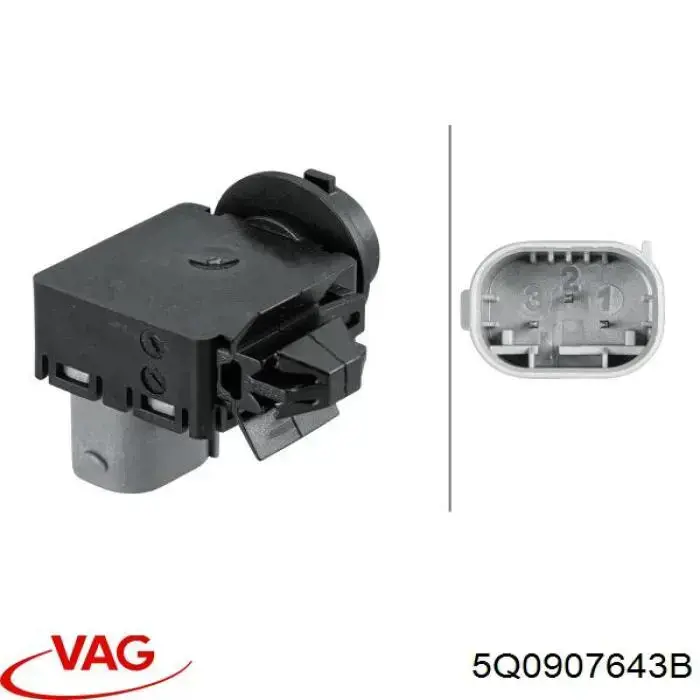 5Q0907643B VAG sensor de contaminacion de el aire