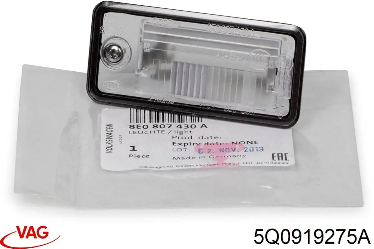 Sensor de estacionamiento delantero 5Q0919275C9B9 VAG