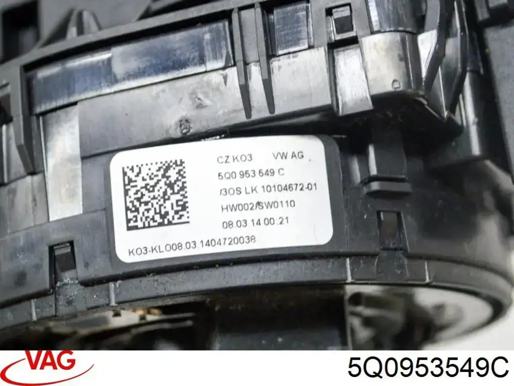 Anillo de contacto del volante VAG 5Q0953549C precio, desde 84,22 EUR
