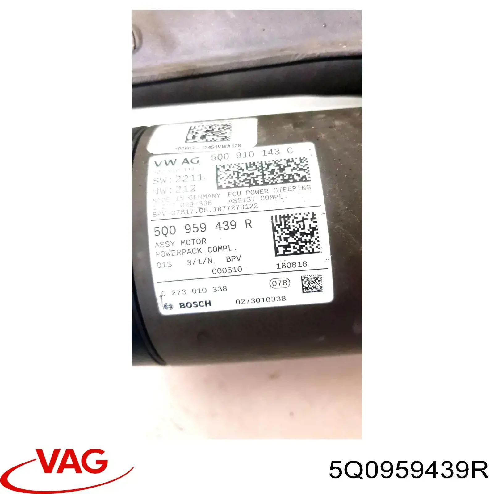 Comprar 5Q0959439R VAG Cremallera