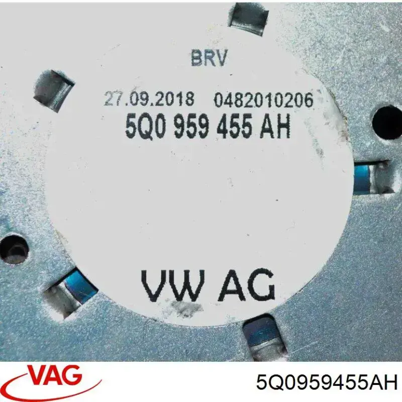 Ventilador de refrigeración completo derecho (motor y hélice) VAG 5Q0959455AH