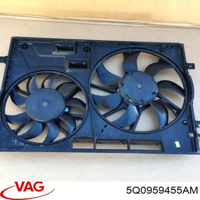 Ventilador eléctrico de refrigeración completo izquierdo (motor y hélice) VAG 5Q0959455AM precio, desde 158,83 EUR