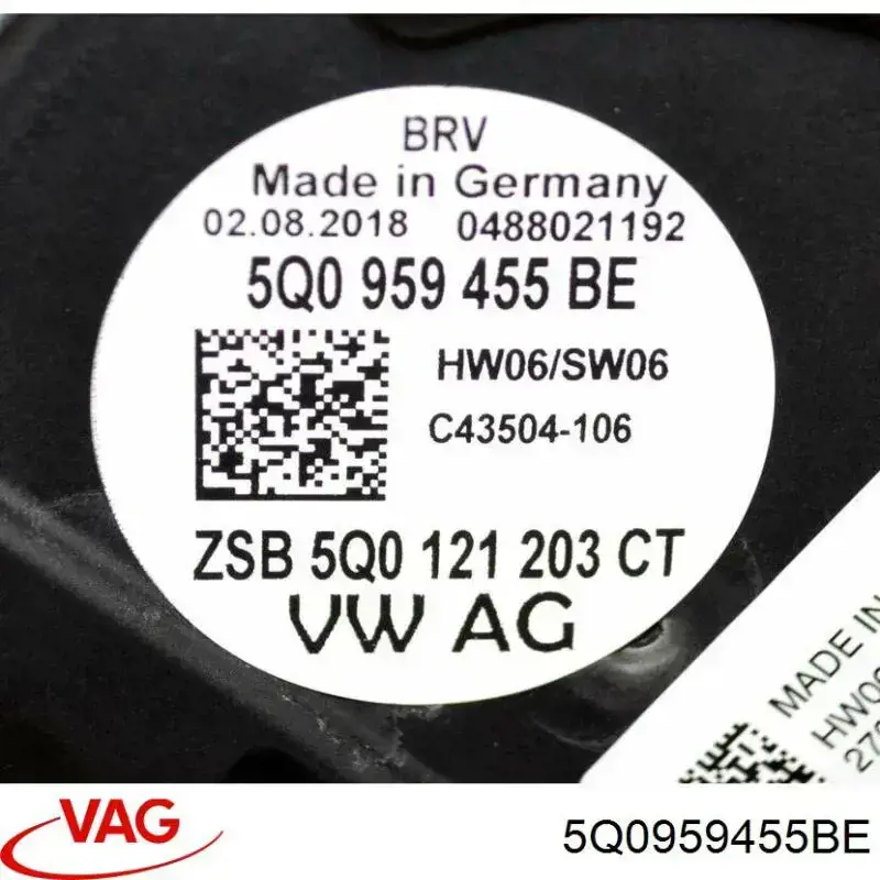 Ventilador, refrigeración motor VAG 5Q0959455BE precio, desde 171,34 EUR