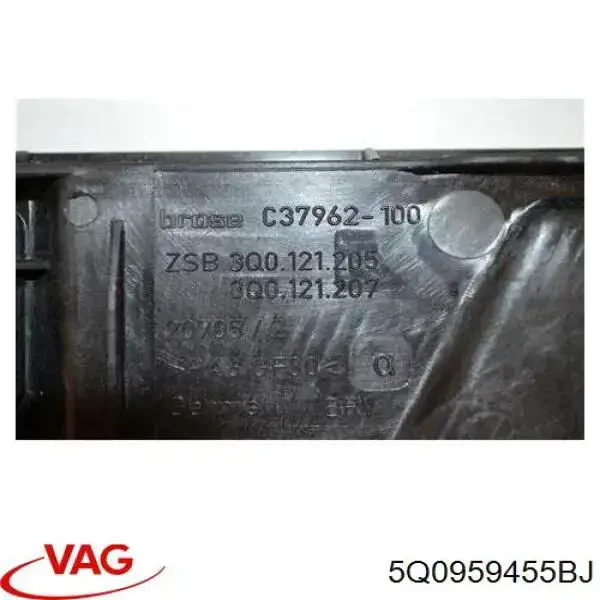 5Q0959455BJ VAG Ventilador eléctrico de refrigeración completo izquierdo (motor y hélice)