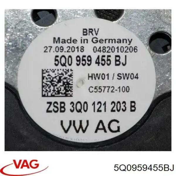 Comprar 5Q0959455BJ VAG Ventilador eléctrico de refrigeración completo izquierdo (motor y hélice)