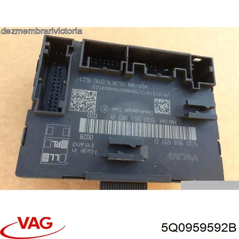 Unidad de confort de la puerta delantera VAG 5Q0959592B precio, desde 39,20 EUR