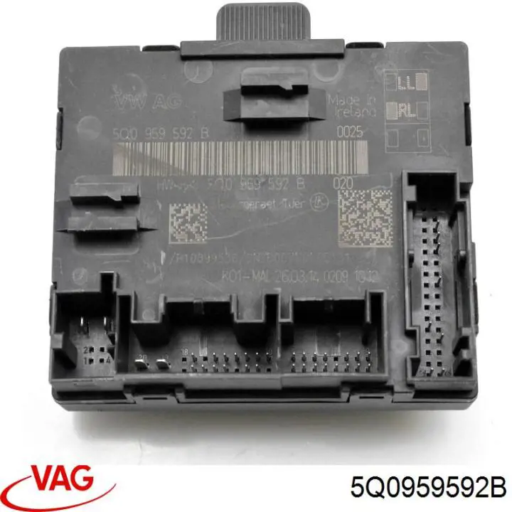5Q0959592B VAG Unidad de confort de la puerta delantera