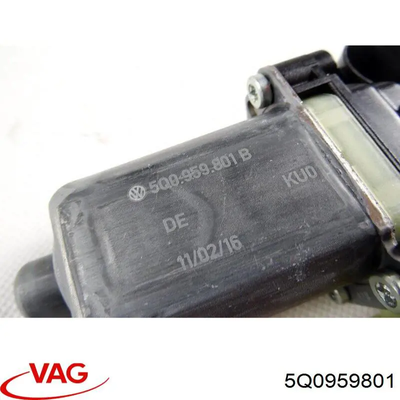 5Q0959801 VAG Motor del elevalunas de la puerta trasera izquierda