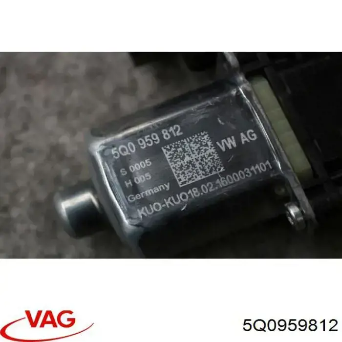 Comprar 2GM839461D VAG Motor del elevalunas de la puerta trasera derecha