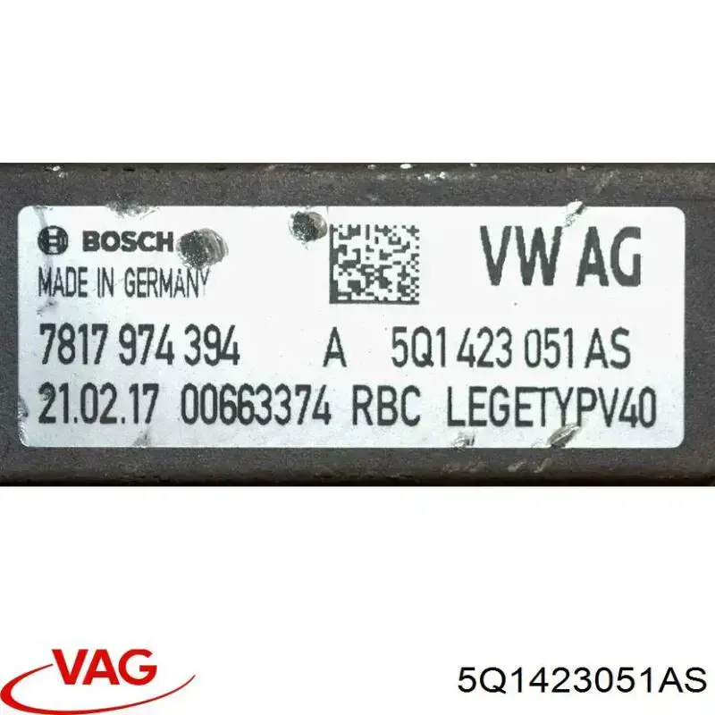 Comprar 5Q1423051AS VAG Cremallera