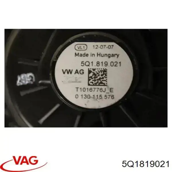 Ventilador habitáculo 5Q1819021 VAG