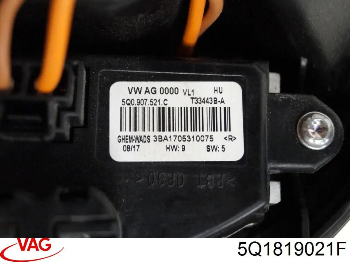 5Q1819021F VAG Ventilador de habitáculo