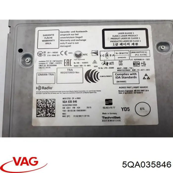  VAG 5QA035846 precio, desde 498,04 EUR