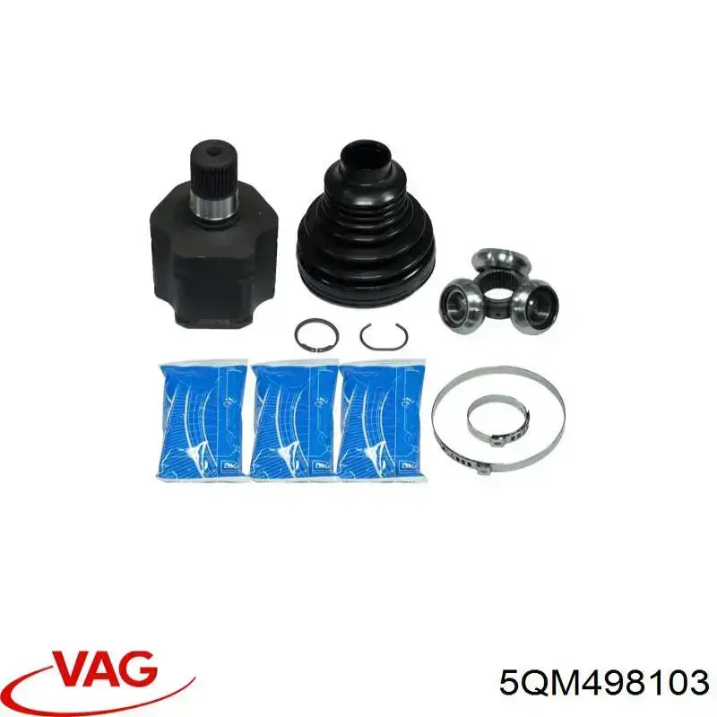 Junta homocinética interna delantera VAG 5QM498103X precio, desde 38,16 EUR