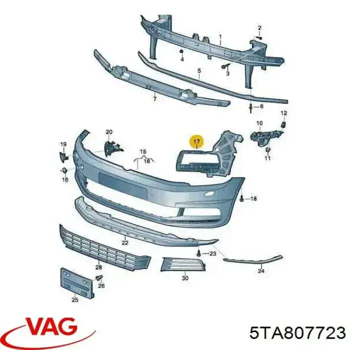 Montura de faro antiniebla izquierdo Prasco VG7211304 precio, desde 21,53 EUR