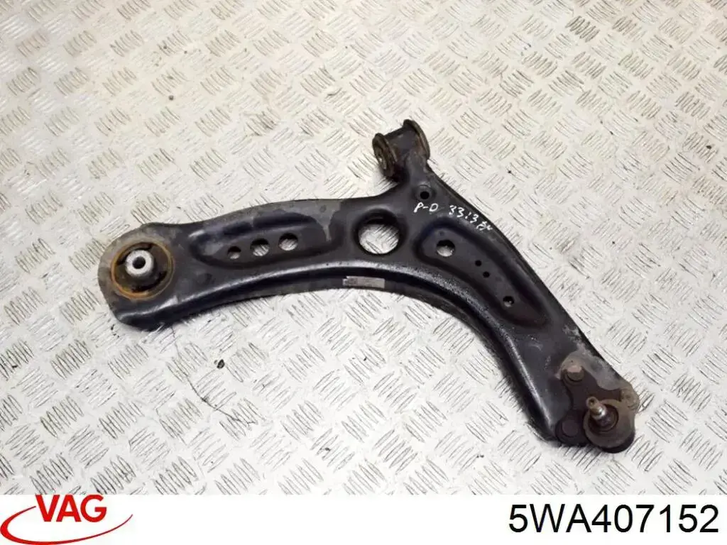 Brazo inferior derecho de la suspensión delantera 5WA407152 VAG