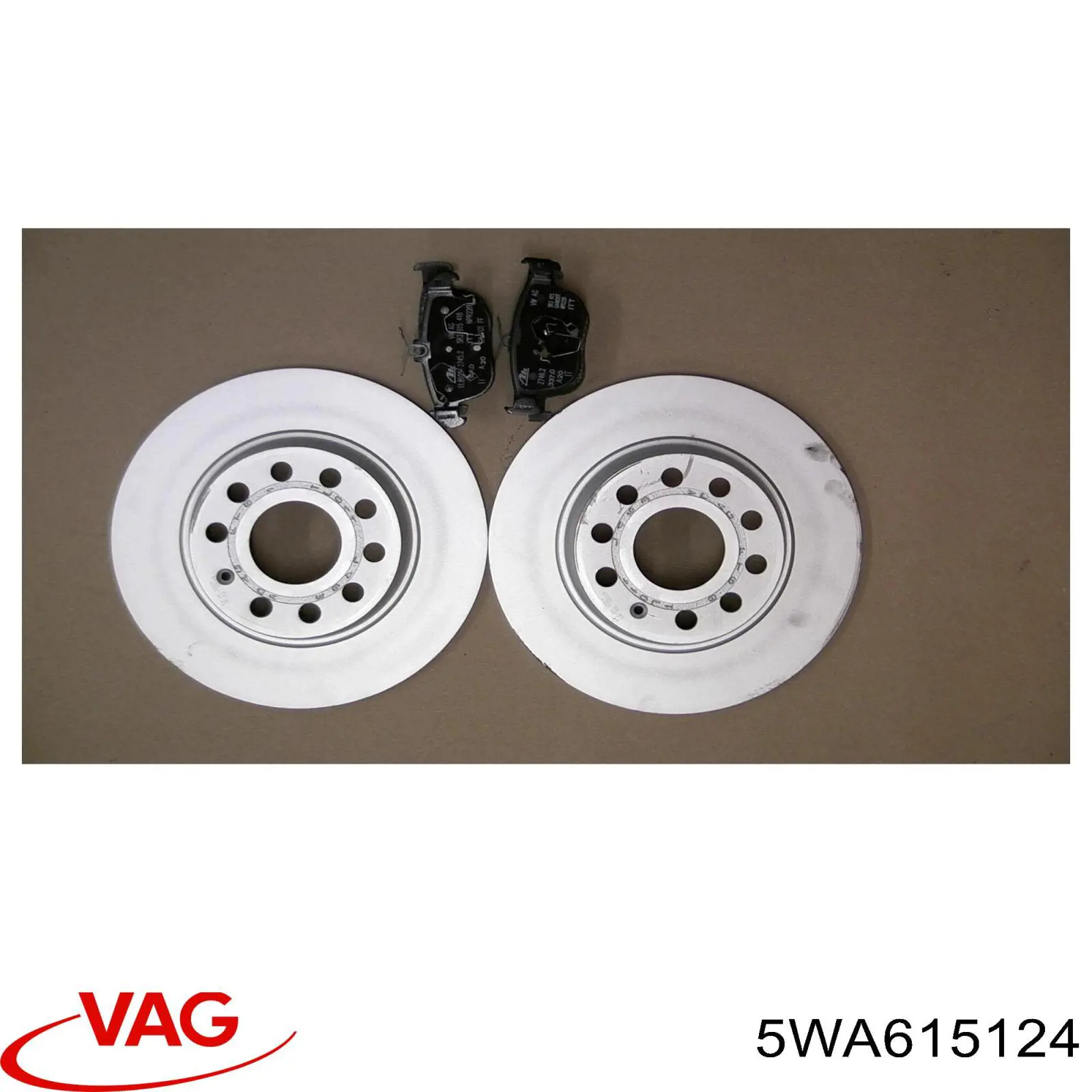 5WA615124 VAG Pinza de freno delantera derecha