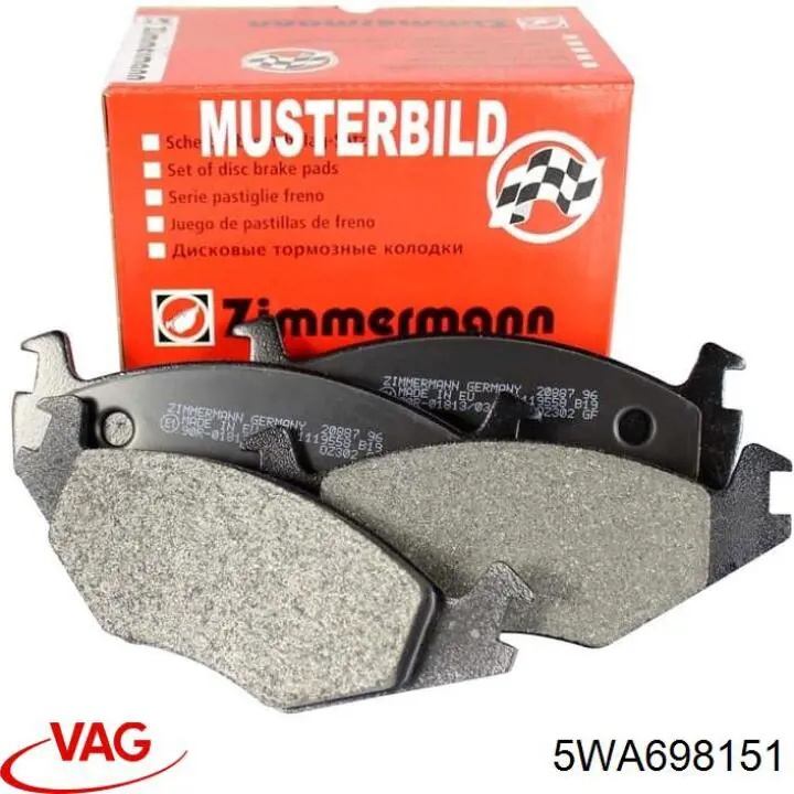 Comprar 5WA698151 VAG Pastillas delanteras de freno