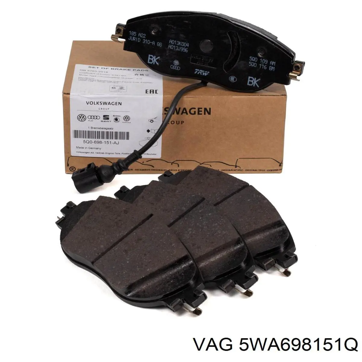 Pastillas freno delanteras VAG 5WA698151Q precio, desde 43,80 EUR