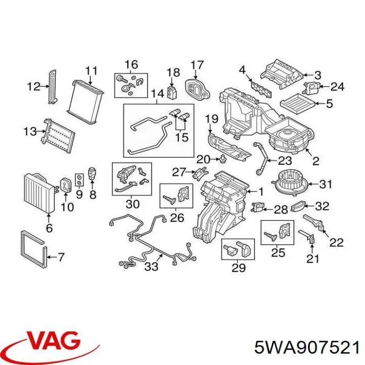 Resistencia de calefacción VAG 5WA907521 precio, desde 39,20 EUR