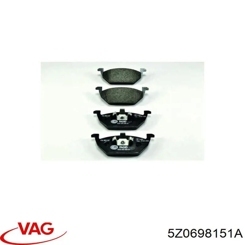 Pastillas de freno delanteras Seat Ibiza 5 KJ1, KJG