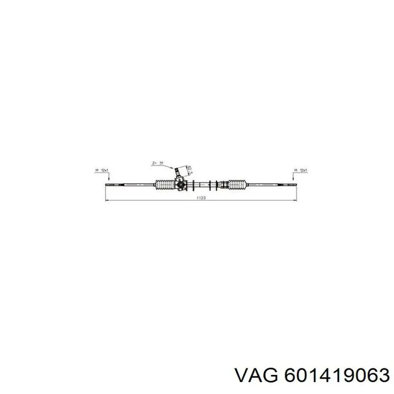 601419063 VAG cremallera de dirección