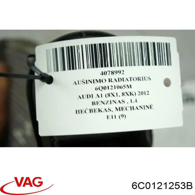 Comprar 6C0121253B VAG Radiador adicional de refrigeración del motor