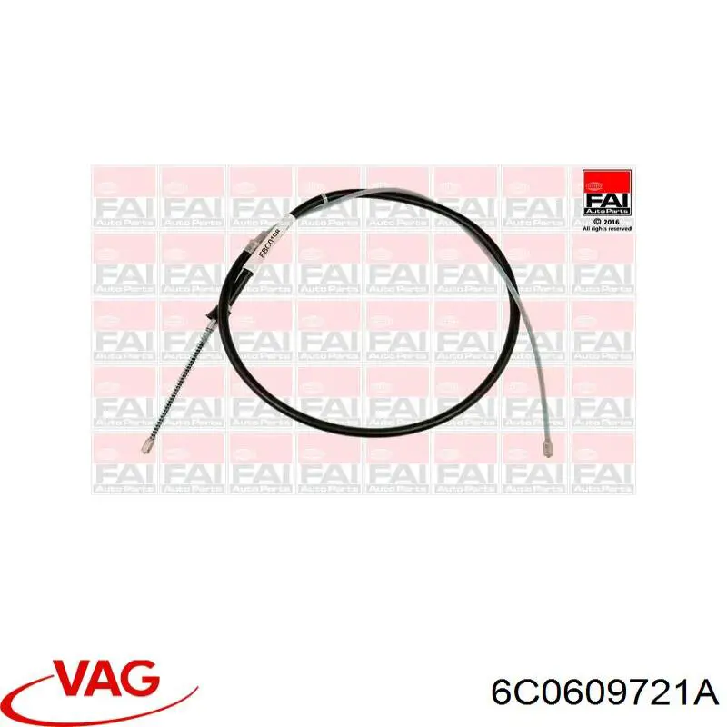 Cable de freno de mano trasero derecho/izquierdo VAG 6C0609721A precio, desde 11,95 EUR