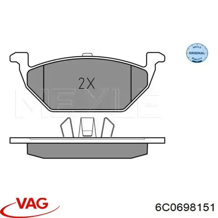 Pastillas de freno delanteras Seat Ibiza 5 KJ1, KJG