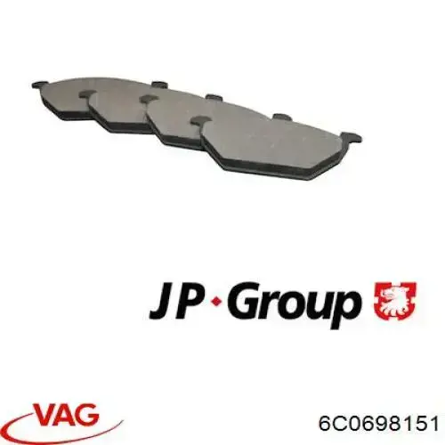 Pastillas de freno delanteras Seat Ibiza 5 KJ1, KJG