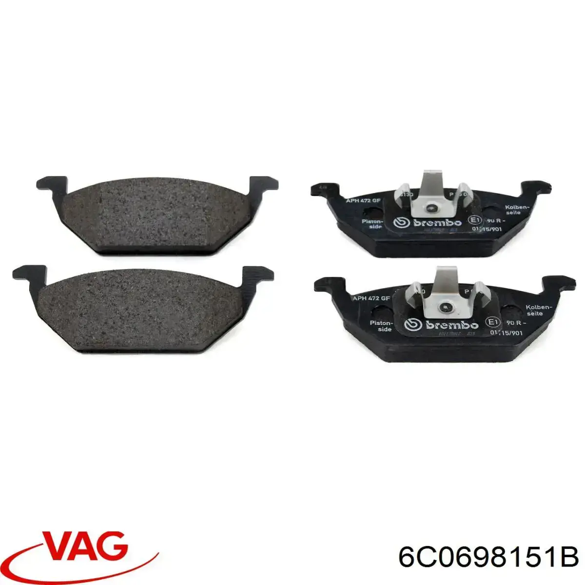 Pastillas de freno delanteras Seat Ibiza 5 KJ1, KJG