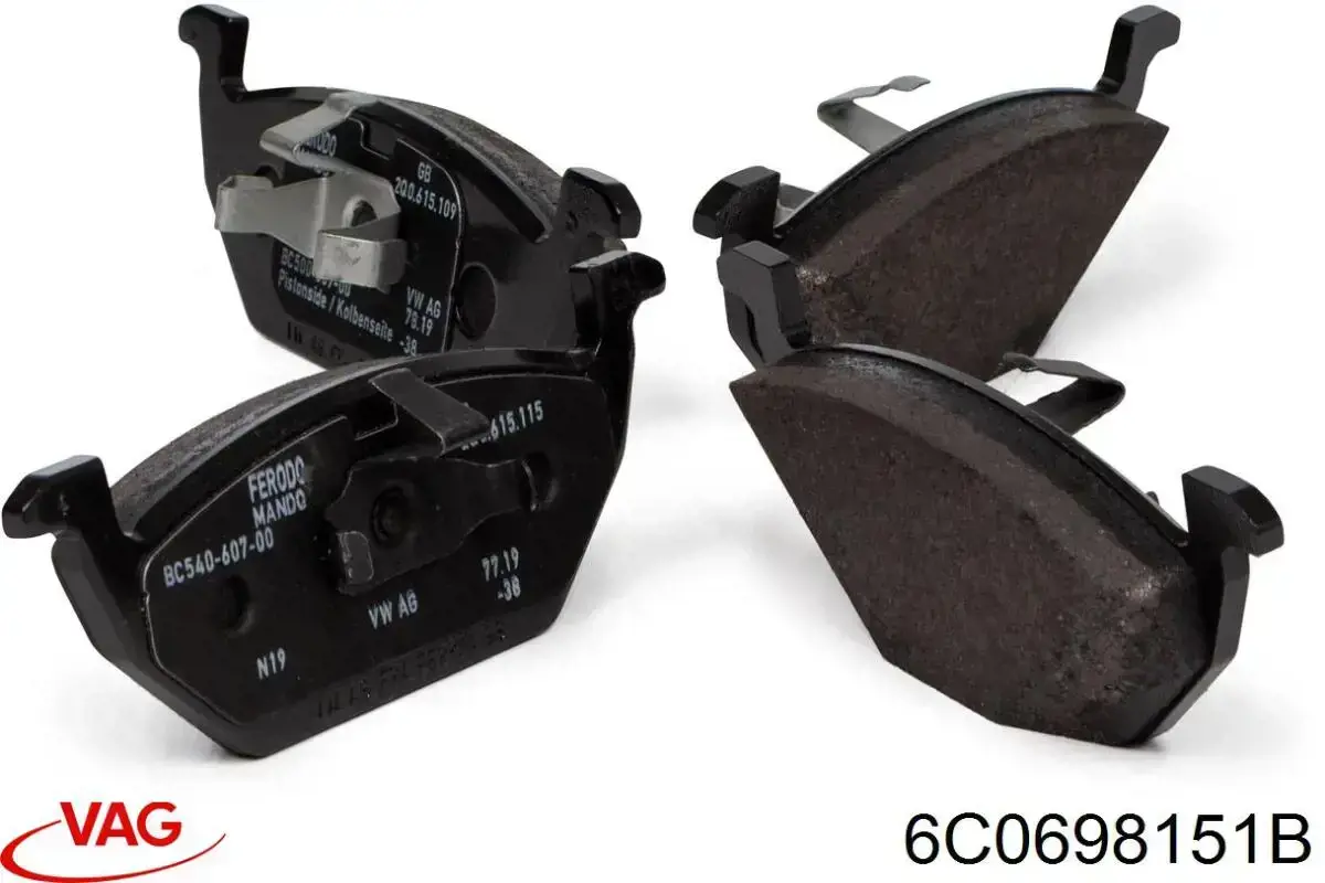 Pastillas de freno delanteras Seat Ibiza 5 KJ1, KJG