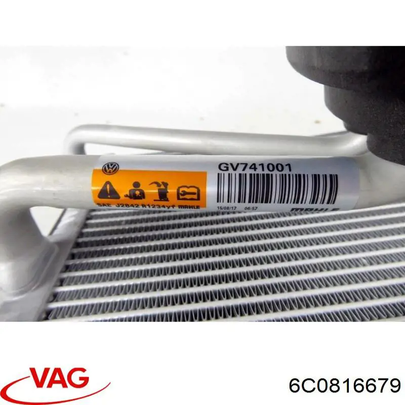 Válvula TRV del aire acondicionado 6C0816679 VAG