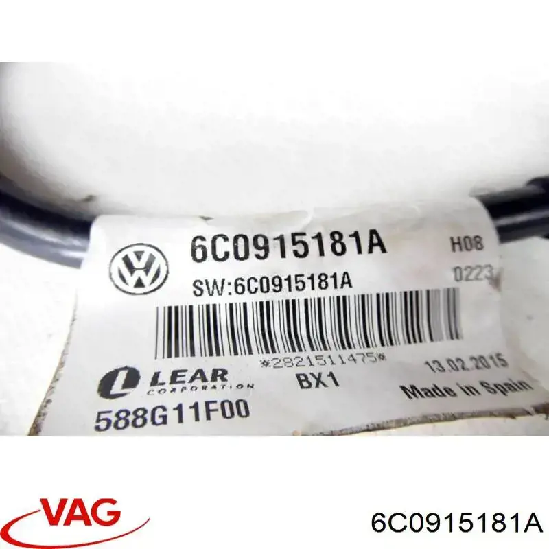 Cable de masa de batería VAG 6C0915181A precio, desde 53,72 EUR