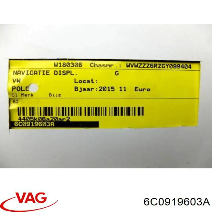Comprar 6C0919603A VAG Pantalla