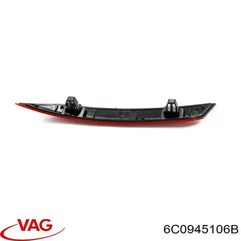 Reflector de parachoques trasero 6C0945106B VAG