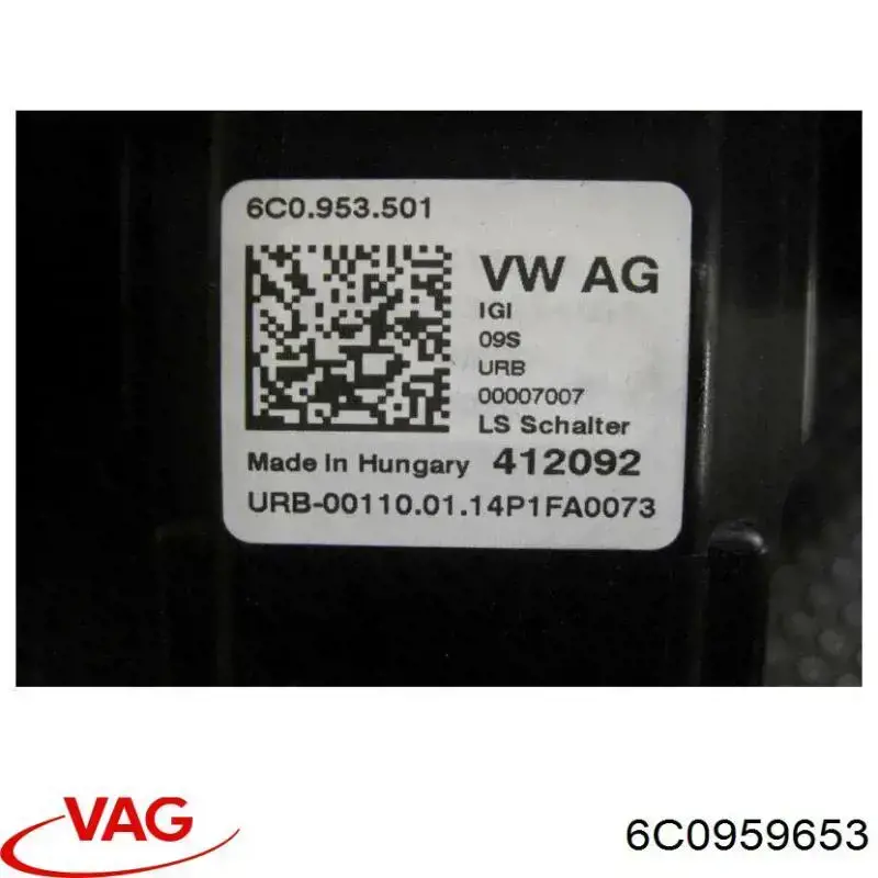 Anillo AIRBAG 6C0959653 VAG