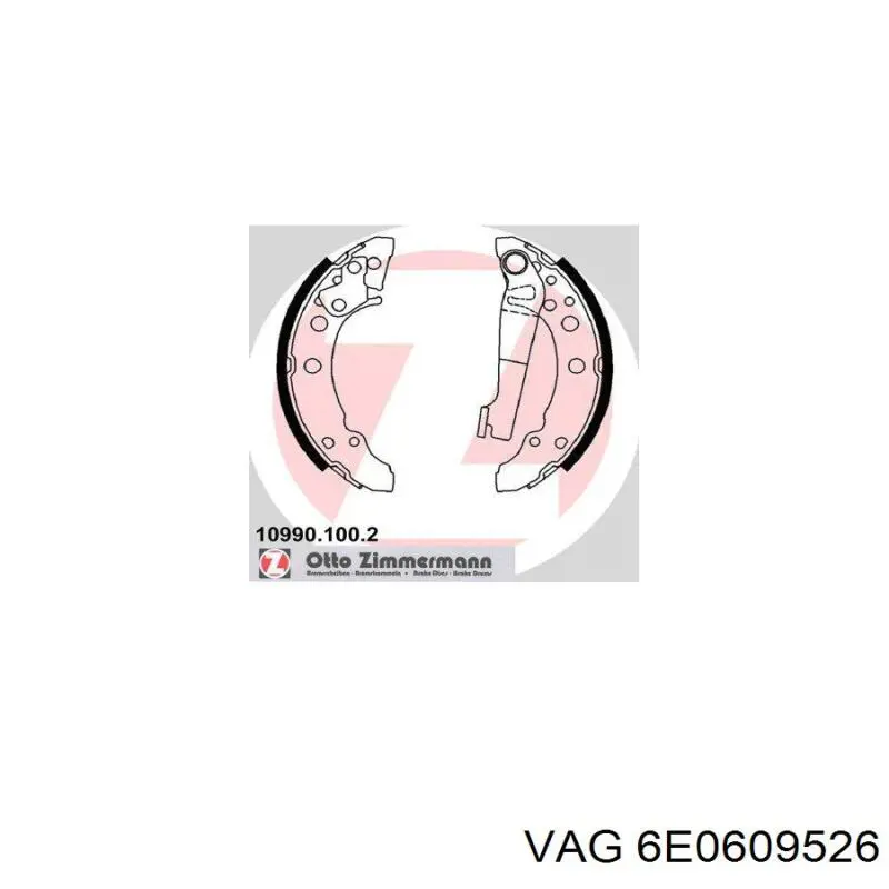 Zapatas de freno de tambor traseras VAG 6E0609526 precio, desde 22,75 EUR
