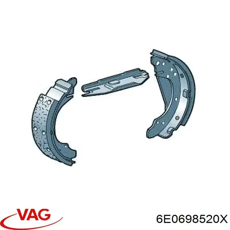 Zapatas de freno de tambor traseras VAG 6E0698520X precio, desde 23,57 EUR